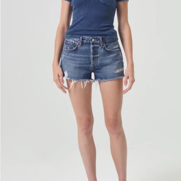 Agolde Parker Vintage Cut Off Shorts Distressed size 30 - Picture 1 of 8